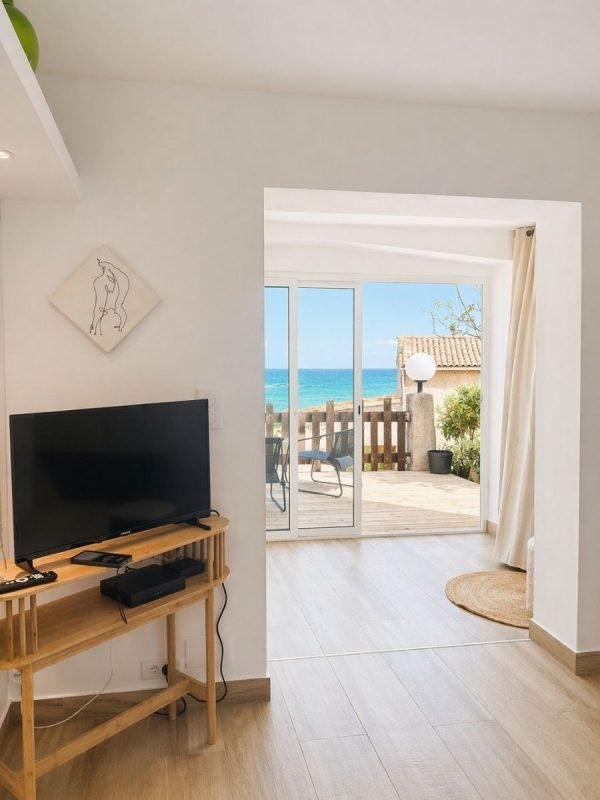 5Location à deux pas de la plage vue mer Tarco Porto Vecchio